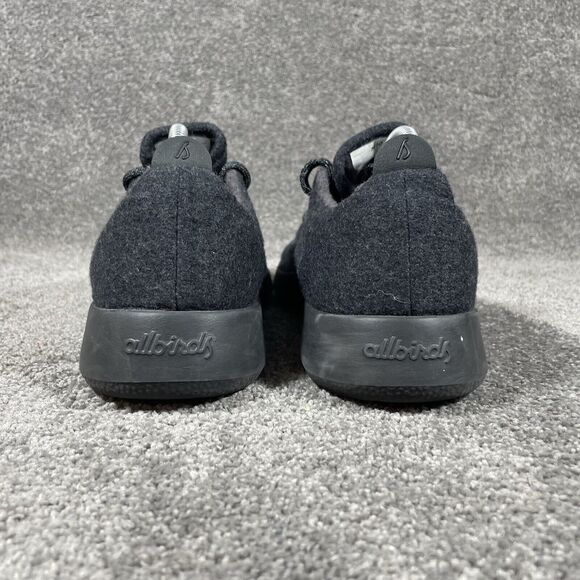 Allbirds Superfine Certified Merino Wool Runners WR Sneakers Black Mens Sz 10 - Picture 7 of 12